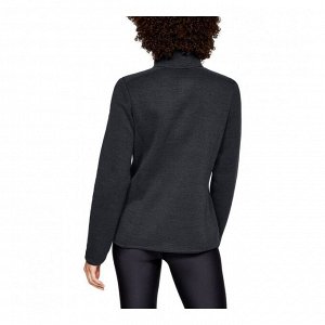 Джемпер женский Модель: Sweaterfleece 1/2 Zip Black / Black / Charcoal Бренд: Un*der Arm*our