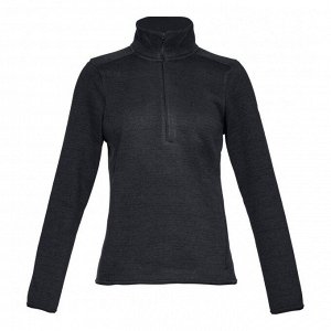 Джемпер женский Модель: Sweaterfleece 1/2 Zip Black / Black / Charcoal Бренд: Un*der Arm*our
