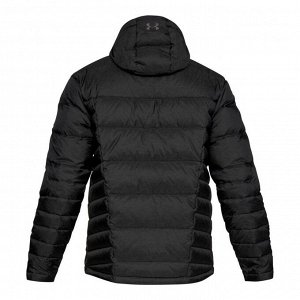 Пуховик мужской Модель: Down Sweater Hooded- WARM Black / Black / Charcoal Бренд: Un*der Arm*our