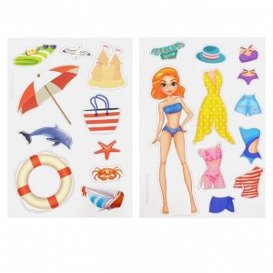 Happy Valley Магнитный набор в сумочке с куклой «Кристи на пляже»