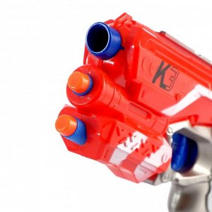Бластер К-3, стреляет мягкими пулями, цвета МИКС