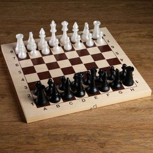 Фигуры шахматные гроссмейстерские пластиковые (король h=10.5 см, пешка h=5 см)