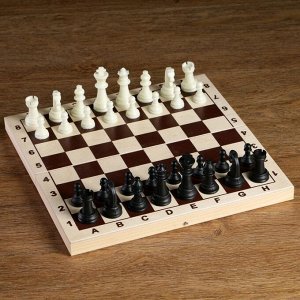 СИМА-ЛЕНД Шахматные фигуры, пластик, король h-6.2 см, пешка h-3 см