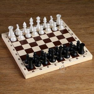 Шахматные фигуры обиходные, пластик, король h-7.2 см, пешка 4 см