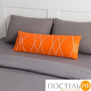Подушка декоративная Этель «Апельсин» 30?80 ± 3 см, цвет оранжевый, сатин, 100% хлопок