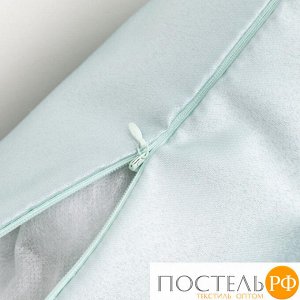 Декоративная подушка «Этель» 40?40 см Дамаск BLUE CLOUD SOLID, 100% п/э