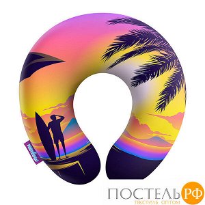 Подушка под шею «Пляж» (H2929C2806A002MK, 29x29, Разноцветный, Кристалл, Микрогранулы полистирола)