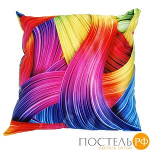 Подушка интерьерная Текстура (A0148, 35х35, 1, Разноцветный, Атлас, Холлофайбер)
