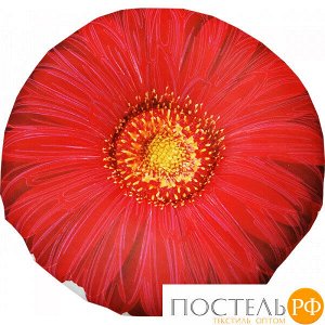 Подушка игрушка «Цветы» (Ап18цве02, 33х33, Красный, Кристалл, Микрогранулы полистирола)