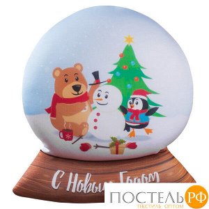 Игрушка «Снежный шар» (T2225C1608A112BR, 22х25, Коричневый, Кристалл, Микрогранулы полистирола)