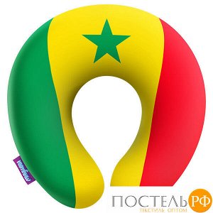 Подушка под шею «Флаги» (H2929C0103B014MK, 29х29, Гана, Разноцветный, Бифлекс, Микрогранулы полистирола)