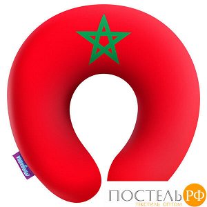 Подушка под шею «Флаги» (H2929C0103B016RD, 29х29, Марокко, Красный, Бифлекс, Микрогранулы полистирола)