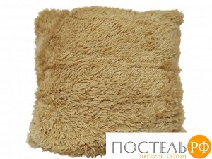 Декоративная подушка меховая арт.3-3 (песочная)