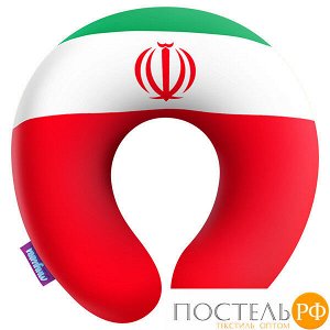 Подушка под шею «Флаги» (H2929C0103B023MK, 29х29, Иран, Разноцветный, Бифлекс, Микрогранулы полистирола)