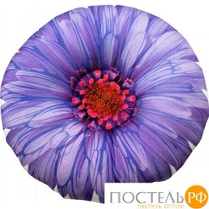 Подушка игрушка «Цветы» (Ап18цве08, 33х33, Фиолетовый, Кристалл, Микрогранулы полистирола)
