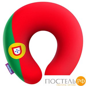 Подушка под шею «Флаги» (H2929C0103B030MK, 29х29, Португалия, Разноцветный, Бифлекс, Микрогранулы полистирола)