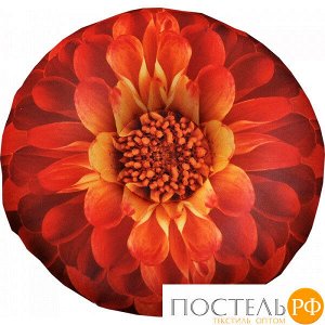 Подушка игрушка «Цветы» (Ап18цве01, 33х33, 1, Красный, Кристалл, Микрогранулы полистирола)