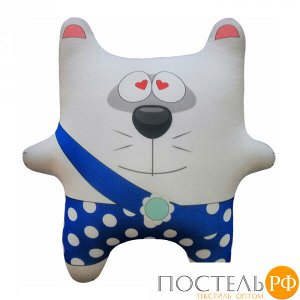 Игрушка «Кот любимчик» (АБ000035, 30х31, Серый, Кристалл, Микрогранулы полистирола)