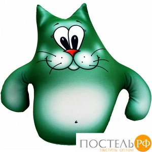Игрушка «Кот Валера» (Аи02вал05, 39х27, Зеленый, Кристалл, Микрогранулы полистирола)