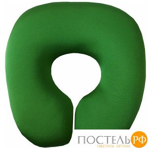 Подушка под шею «Детская» (Апш02дет01, 34х34, Зеленый, Кристалл, Микрогранулы полистирола)