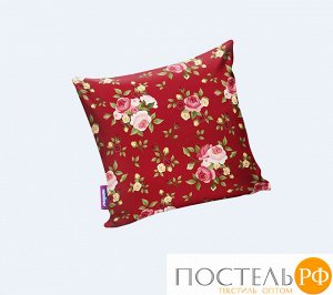 Подушка игрушка «Нежные цветы» (P2929C1701A003RD, 29х29, Красный, Кристалл, Микрогранулы полистирола)