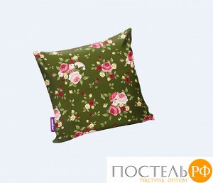 Подушка игрушка «Нежные цветы» (P2929C1701A003GR, 29х29, Зеленый, Кристалл, Микрогранулы полистирола)