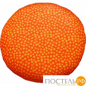 Подушка игрушка «Фрукты» (Аи17дол15, 33х33х9, Апельсин, Оранжевый, Кристалл, Микрогранулы полистирола)