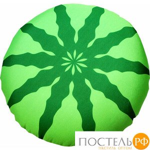Подушка игрушка «Фрукты» (Аи17дол20, 33х33х9, Арбуз, Зеленый, Кристалл, Микрогранулы полистирола)
