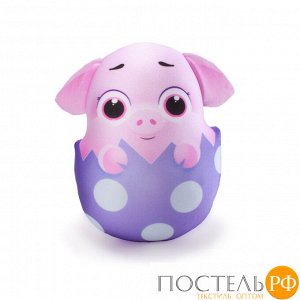 Игрушка «Поросенок Винки» (T3026C0818B007PU, 26х30, Фиолетовый, Бифлекс, Микрогранулы полистирола)