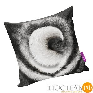 Подушка игрушка «Аляска счастливчик» (P2929C1708A013BK, 29х29, Черный, Кристалл, Микрогранулы полистирола)