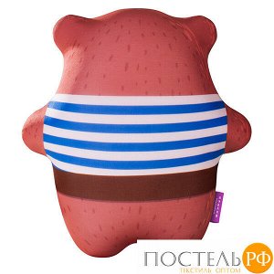 Игрушка «Мишка матрос»  (T2825C1801A801BR, 28х25, Без штанов, Коричневый, Кристалл, Микрогранулы полистирола)