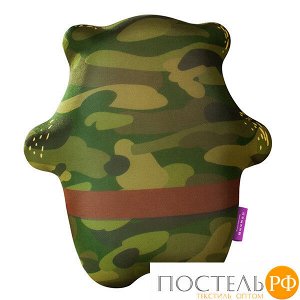Игрушка «Мишка солдат»  (T2825C1801A805GR, 28х25, Зеленый, Кристалл, Микрогранулы полистирола)