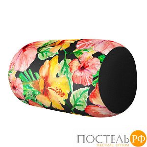 Игрушка валик «Тропические цветы» (R3016C1802A002BK, 30х16х16, Крупный, Черный, Кристалл, Микрогранулы полистирола)
