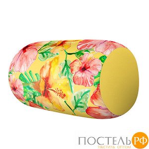 Игрушка валик «Тропические цветы» (R3016C1802A002YL, 30х16х16, Крупный, Желтый, Кристалл, Микрогранулы полистирола)