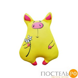 Игрушка «Свинка милашка» (АБ000054, 34х26, Желтый, Кристалл, Микрогранулы полистирола)