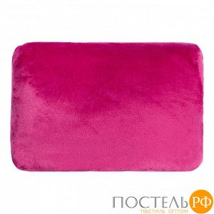 Подушка "Лист", цвет вишнёвый, р-р 40х30 см, с вышивкой, 100% П/Э, велсофт