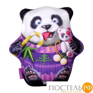 Игрушка «Панда сладкоежка» (T2825C1708A002PU, 28х25, Фиолетовый, Кристалл, Микрогранулы полистирола)