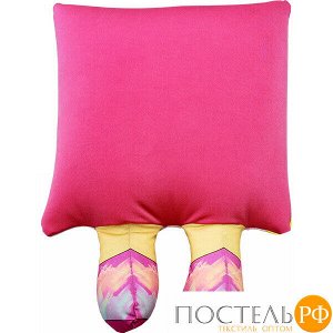 Подушка игрушка «Девочка» (Ап16сен14, 42х30, Фиолетовый, Кристалл, Микрогранулы полистирола)
