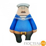 Игрушка «Военный» (АБ000057, 37х25, Моряк, Голубой, Кристалл, Микрогранулы полистирола)