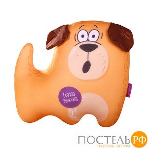 Игрушка «Собака с эмоциями на лапках» (T3530C1708A803OR, 35х30, Удивляка, Оранжевый, Кристалл, Микрогранулы полистирола)