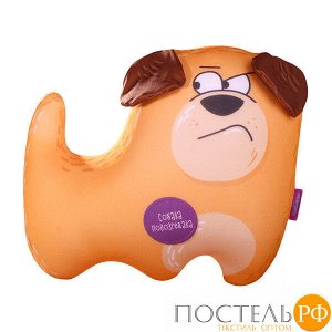 Игрушка «Собака с эмоциями на лапках» (T3530C1708A807OR, 35х30, Подозревака, Оранжевый, Кристалл, Микрогранулы полистирола)