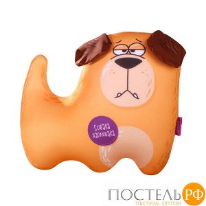 Игрушка «Собака с эмоциями на лапках» (T3530C1708A808OR, 35х30, Наплевака, Оранжевый, Кристалл, Микрогранулы полистирола)