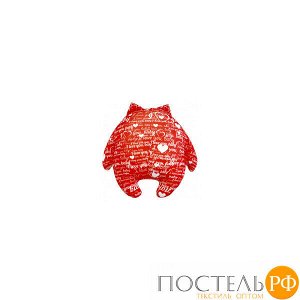 Игрушка «Кот Лаки» (Аи14лак06, 39х49, Красный, Кристалл, Микрогранулы полистирола)