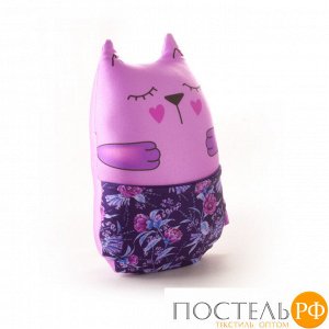 Игрушка «Держу» (T3220C1812B141PU, 32x20, Котик, Фиолетовый, Бифлекс, Микрогранулы полистирола)