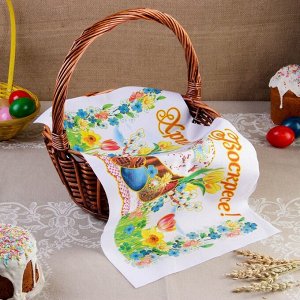 Рушник пасхальный «Христос Воскресе. Кулич», 65x30 см