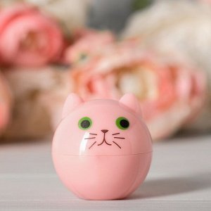 Блеск детский для губ "Caticorn", розовый котик, аромат персик 12 грамм