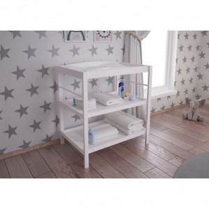 Пеленальный столик Polini kids Simple 1080, 84х58х92,5 см, цвет белый