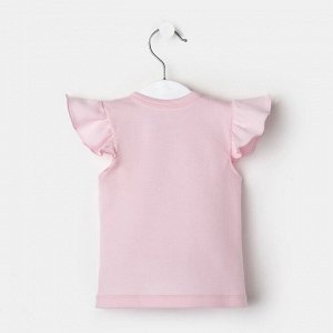 Футболка Крошка Я Lovely, розовый, 24, рост 68-74 см