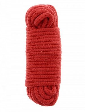 Красная веревка для связывания BONDX LOVE ROPE - 10 м.