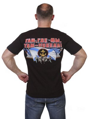 Футболка Черная футболка "Морская пехота"  №73